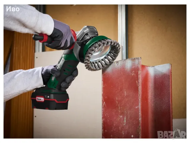 Акумулаторен ъглошлайф Parkside Ф 125 мм. 20V + Батерия 4Ah + Бързо Зарядно 4,5Ah, снимка 9 - Други инструменти - 48049116