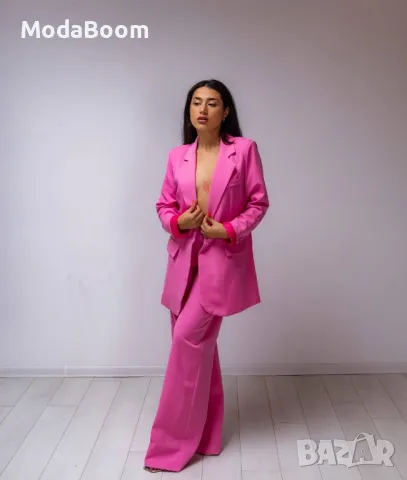 Стилен розов дамски комплект 