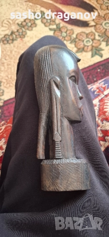 Абаносова фигура, африканска ръчна изработка, снимка 3 - Антикварни и старинни предмети - 52258252