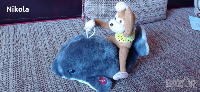 Плюшена играчка делфинче и маймуна , снимка 7 - Плюшени играчки - 36835440