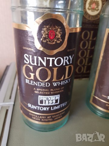 Стари бутилки от японско уииски suntory gold, снимка 5 - Антикварни и старинни предмети - 37393455