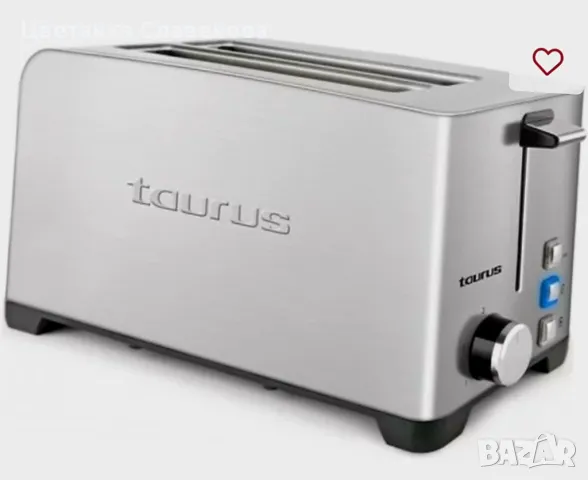 Тостер Taurus MY TOAST DU.LEG 2R Неръждаема стомана 1400 W, снимка 1 - Тостери - 48065802