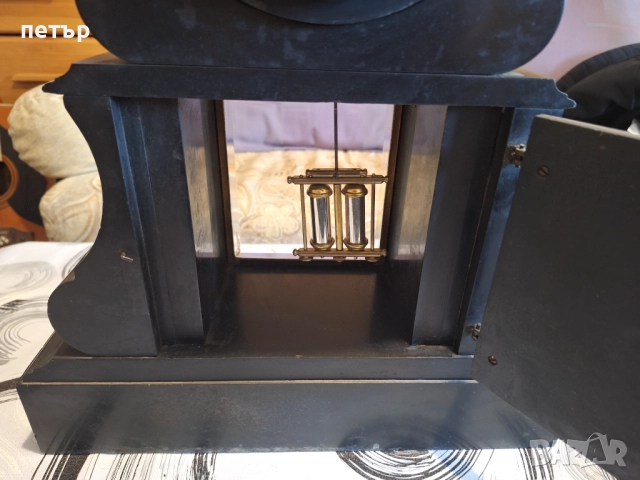 Френски каминен мраморен часовник, снимка 12 - Антикварни и старинни предмети - 52938223