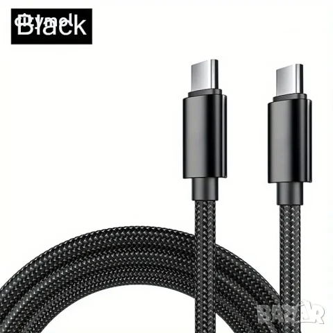 USB Type-C to USB Type-C Charging Cable 60W, найлонова оплетка - 300 см, снимка 2 - USB кабели - 50547129