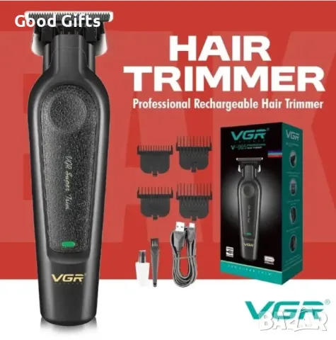 VGR V-995 – Тример за коса и брада с LED дисплей и 300 минути работа, снимка 5 - Машинки за подстригване - 50392447