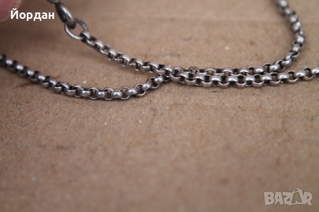 Уникално сребърно бижу с порцелан, снимка 10 - Колиета, медальони, синджири - 44050164