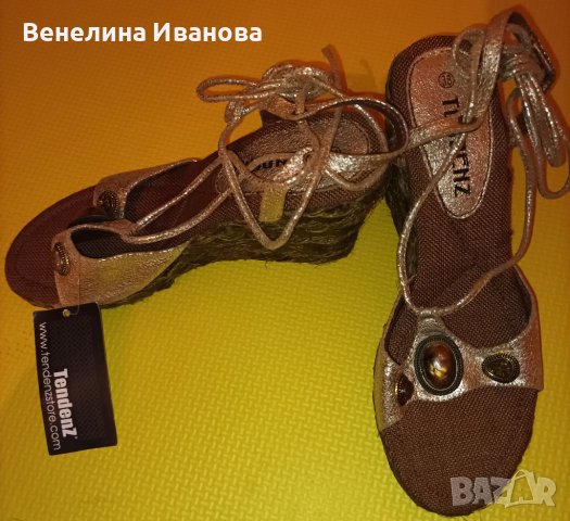 Дамски обувки на платформа TANDENZ, снимка 2 - Сандали - 39943361