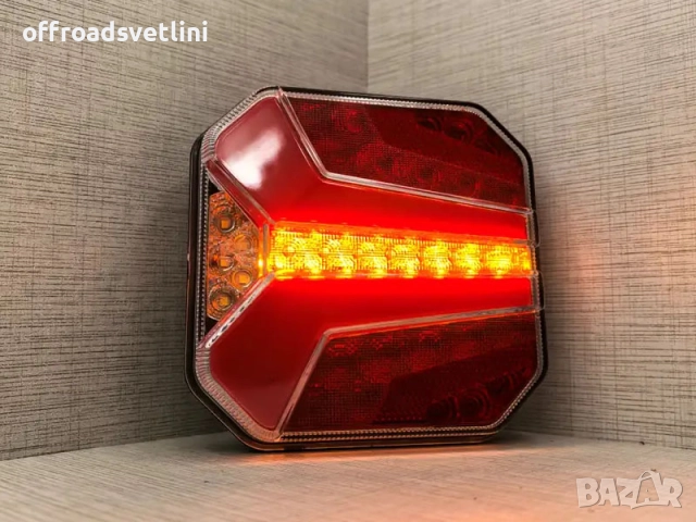 LED стопове DARK – комплект 2 броя с динамичен мигач, черен корпус, снимка 3 - Аксесоари и консумативи - 52448244