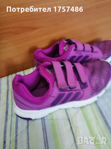Лилави маратонки Adidas, снимка 1 - Детски маратонки - 26417333