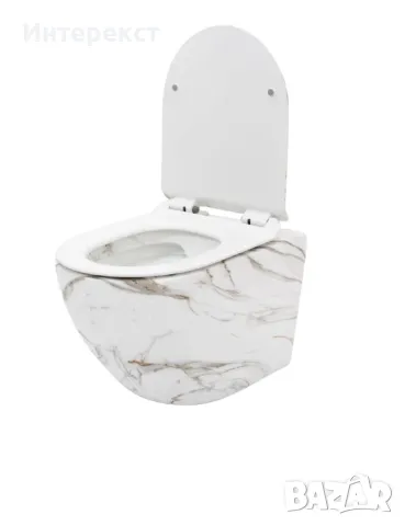 Луксозна тоалетна чиния с мраморен дизайн, снимка 5 - Други - 49122584