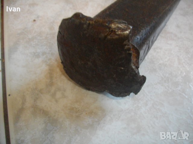 Старо Качество-Стар Масивен Кован Клин-Секач-Нож Кама за Дърва-Цепене-Немска, снимка 3 - Други инструменти - 33301284