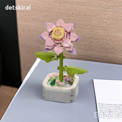 Конструктор цвете - 118части - 2 модела, снимка 4 - Конструктори - 53473085