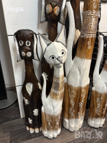 Котки от дърво , снимка 7 - Декорация за дома - 32821072