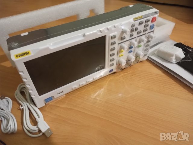 Осцилоскоп двуканален и генератор на сигнал 100MHz, 1GSs честота, настолен Fnirsi, снимка 5 - Генератори - 43321094