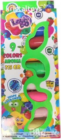 Пластелин Play dough 9 цвята с аромати, снимка 1 - Пластелини, моделини и пясъци - 26481131
