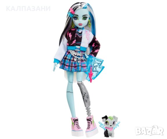Кукла Barbie - Монстър Хай: Франки Mattel HHK53 , снимка 2 - Кукли - 43006299