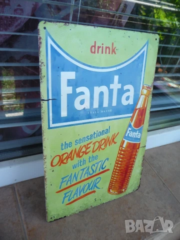 Метална табела Fanta бутилка портокалова напитка газирана кока кола, снимка 2 - Рекламни табели - 50894743