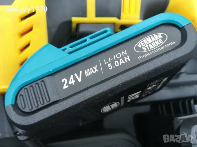 VERMARK STARKE 24V LI-ION BATTERY PACK 3003251731, снимка 8 - Винтоверти - 49699134