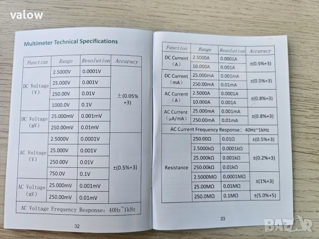 Портативен двуканален цифров осцилоскоп мултицет и генератор на сигнали 2х50MHz, снимка 7 - Друга електроника - 52118963
