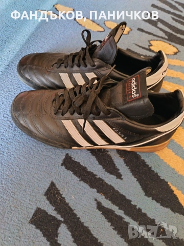 Продавам много запазени оригинални кожени маратонки Адидас Кайзер 5, номер 42 ,2/3, снимка 3 - Маратонки - 52918737