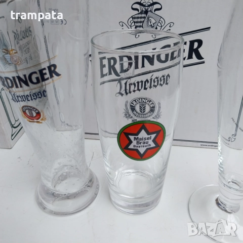 НАЙ ДОБРАТА ОФЕРТА Маркови стъклени чаши блендирани за Бира, снимка 5 - Чаши - 52628446