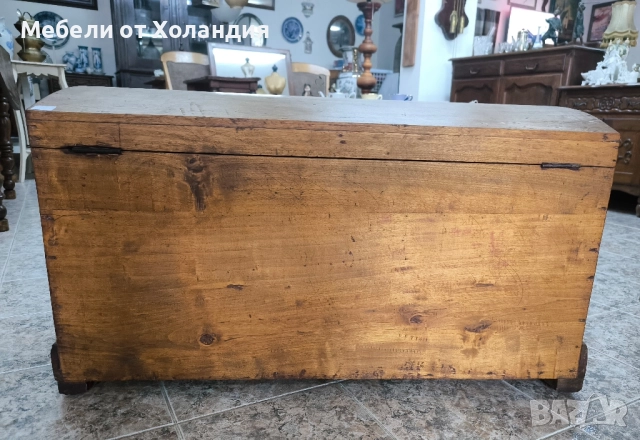 Старинен дървен сандък, снимка 6 - Антикварни и старинни предмети - 52464656