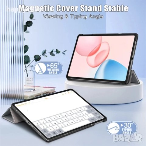 Honor Pad 10 12.1" 2025 / Кожен калъф смарт кейс за таблет, снимка 10 - Таблети - 52007640