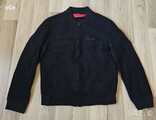 Мъжко вълнено яке Hugo Boss Bomber - S, снимка 2 - Якета - 43806776