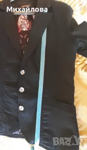 Сако промазан плат тип деним, снимка 2 - Сака - 49040235