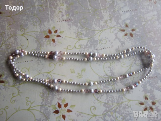 Страхотен гердан колие перли и камъни , снимка 5 - Колиета, медальони, синджири - 33207951