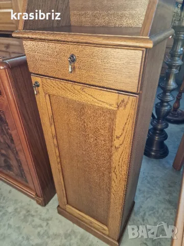 Масивно Високо Шкафче -внос от Германия! , снимка 3 - Шкафове - 49389808