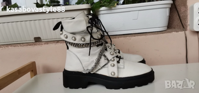 Боти Zara Естествена кожа 37. 5н.