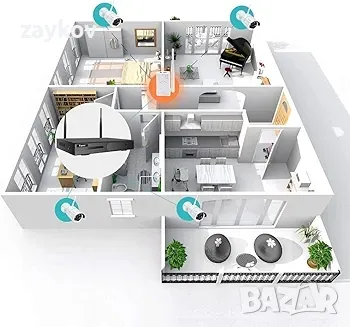 CKK WiFi Range Extender за безжична система за охранителна камера, снимка 3 - IP камери - 47320761