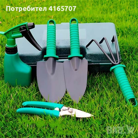 Комплект градински инструменти 5 в 1 с куфар – всичко необходимо за засаждане и поддръжка, снимка 9 - Други - 53045523