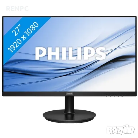 НОВ Монитор Philips 271V8LA/00 27 inch VA panel WLED, 1920x1080 16:9, 4ms, HDMI, VGA, speakers , снимка 1