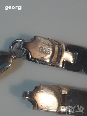 Сребърна гривна, снимка 6 - Гривни - 39047910