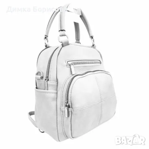Дамска раница-чанта от висококачествена еко к о ж а 2в1