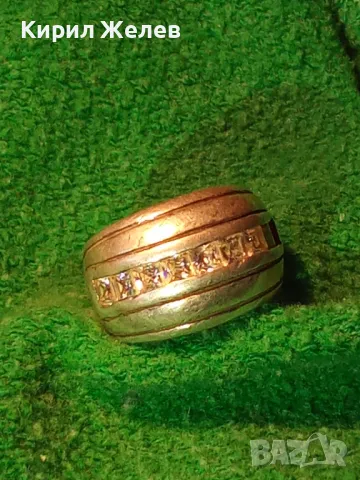 СТАР ДИЗАЙНЕРСКИ СКЪПОЦЕНЕН СРЕБЪРЕН ПРЪСТЕН СРЕБРО 925 с КАМЪНИ МОЙСАНИТ 25830, снимка 16 - Пръстени - 49886190