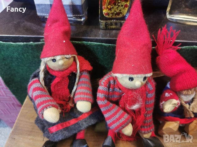 Семейство коледни играчки, естествени материали 6 бр, снимка 9 - Антикварни и старинни предмети - 43377558