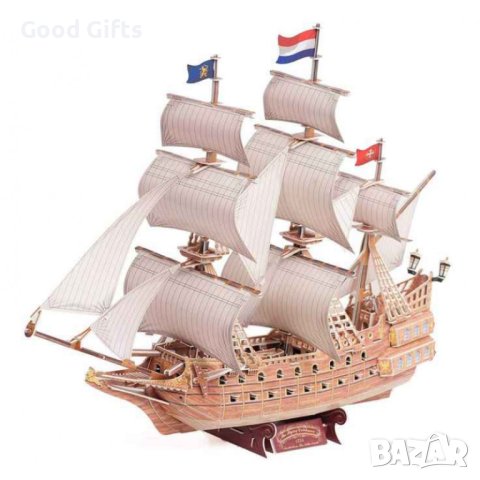 3D пъзел Макет на кораб Летящия Холандец, 229 части
