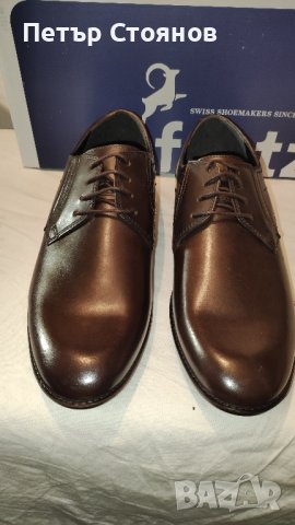 Страхотни ръчно изработени швейцарски обувки Fretz Man №44, снимка 2 - Официални обувки - 43182702