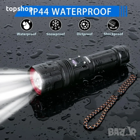 Чисто ново Фенерче daphomeu LED Super Bright, презареждащо се, пакет от 2 броя, фенерче 500 000 лум., снимка 6 - Други - 51882018