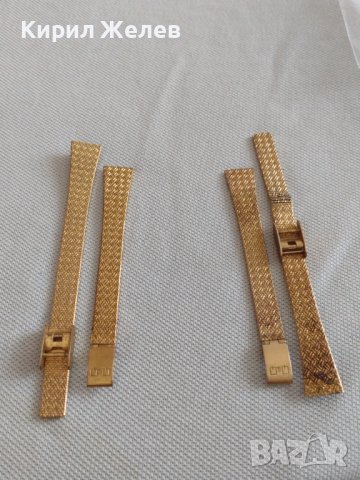 Две метални златисти маркови верижки/Q/Q за дамски часовник 42786