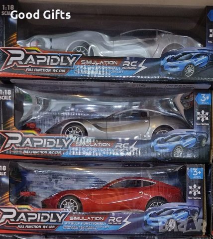 Спортни коли с дистанционно управление 1:18