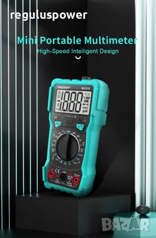 Цифров мултицет Mileseey MC616, NCV,hFE triode, AC/DC 600V, фенерче, подсветка , снимка 8 - Друга електроника - 50241688