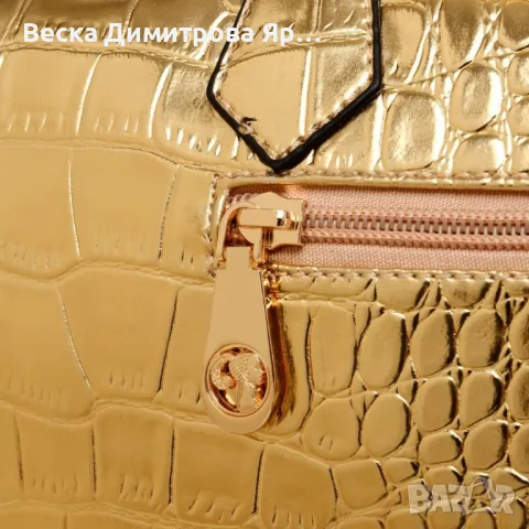 Комплект от 3 броя елегантни дамски чанти, имитиращи крокодилска кожа BAG72, снимка 6 - Чанти - 47741876