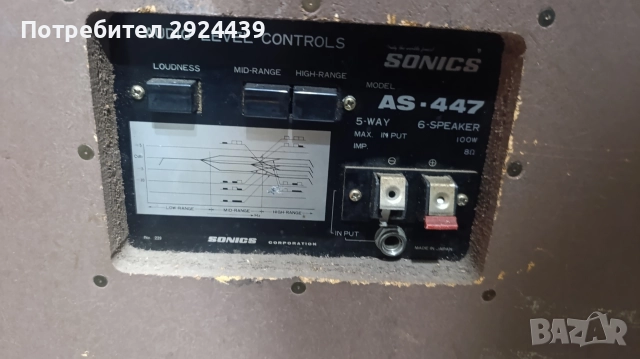 SONICS AS-447A, снимка 8 - Тонколони - 52795394