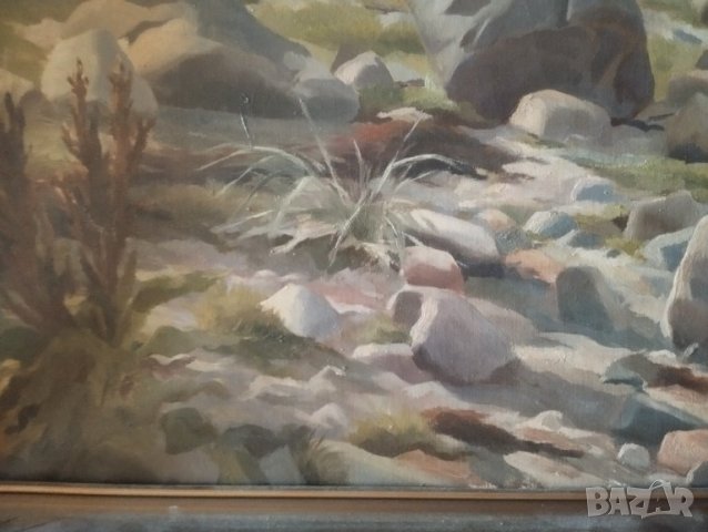 Стара картина-пейзаж, снимка 3 - Картини - 43929683