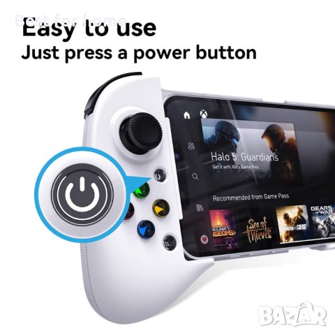 ShanWan Q13 Mobile Game Controller за iphone с поддръжка на PHONE CASE, Bluetooth безжичен геймпад, снимка 6 - Калъфи, кейсове - 43112781