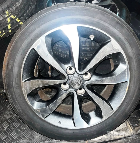 НИСАН NISSAN ОРИГИНАЛНИ 4бр 16" алуминиеви джанти + летни гуми 185/55/16, снимка 2 - Гуми и джанти - 50855996
